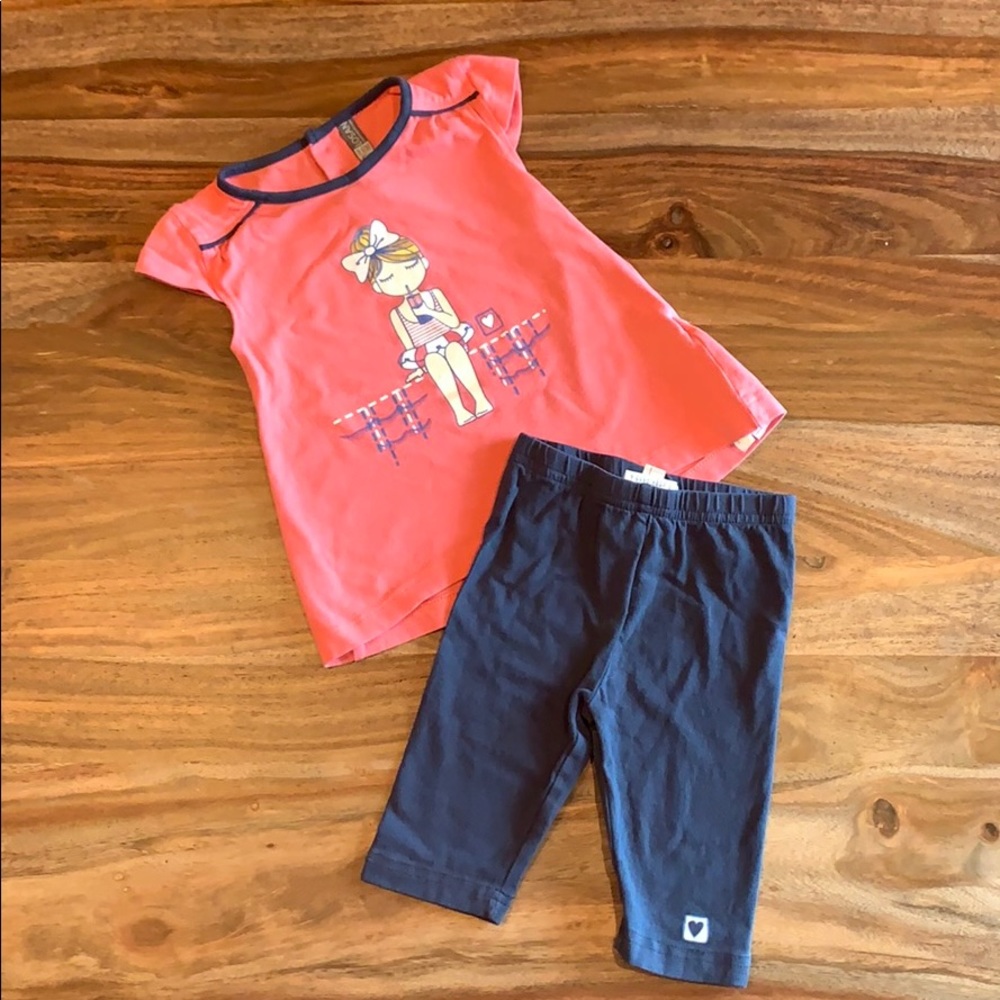 Matching Outfit. Top with Capri pants 9-12 months